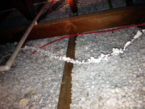 Polystyrene Loft Extraction Cable degradation